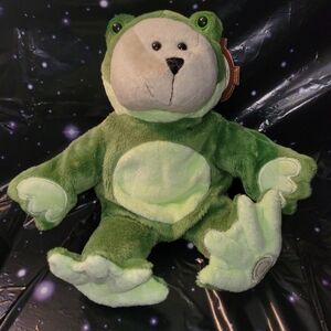 🎃Starbucks (2005) Edition  Halloween Bearista Bear In Frog Costume. [NWT]🐸